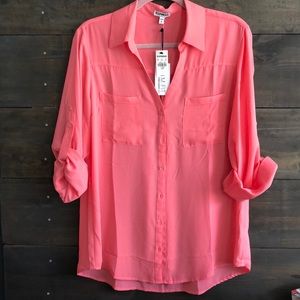 Express women’s Slim fit Convertible sleeve NWT